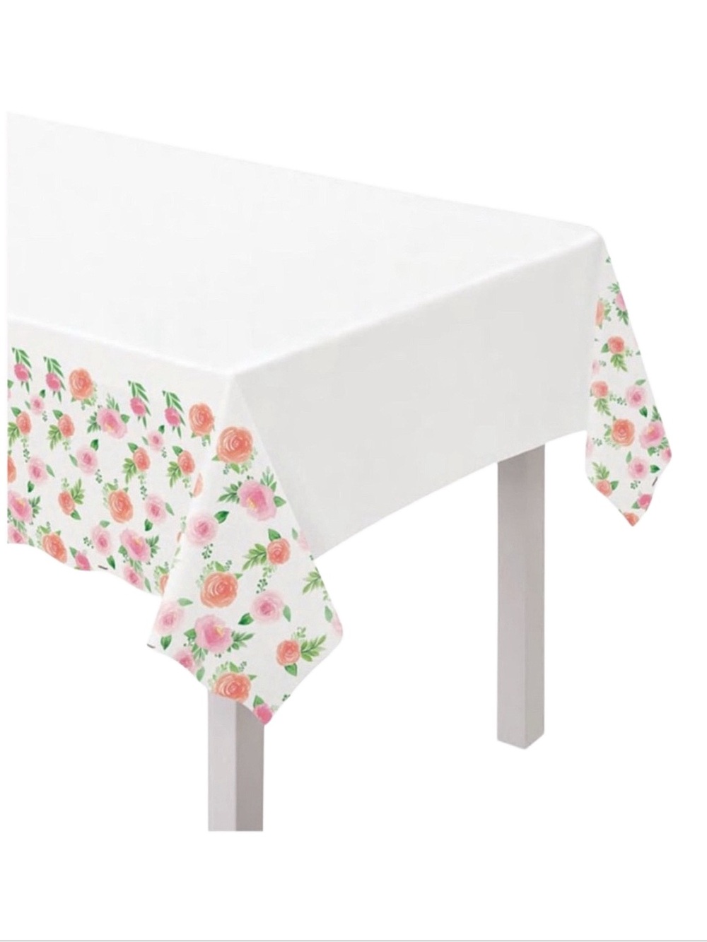 AMSCAN Floral Paper Tablecover
